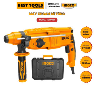Máy khoan bê tông 3 chức năng có búa ingco rgh9028 công suất 800w
