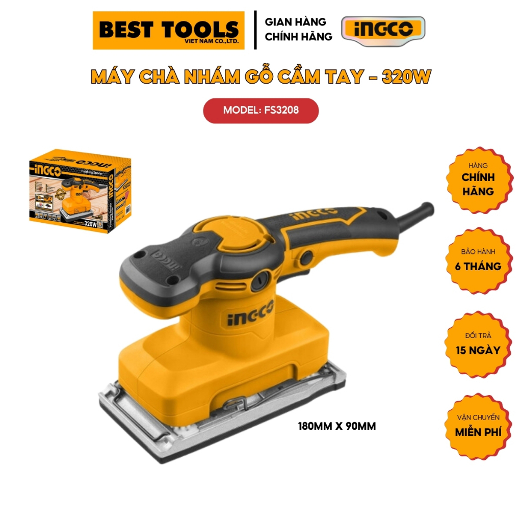 Máy chà nhám 320W INGCO FS3208