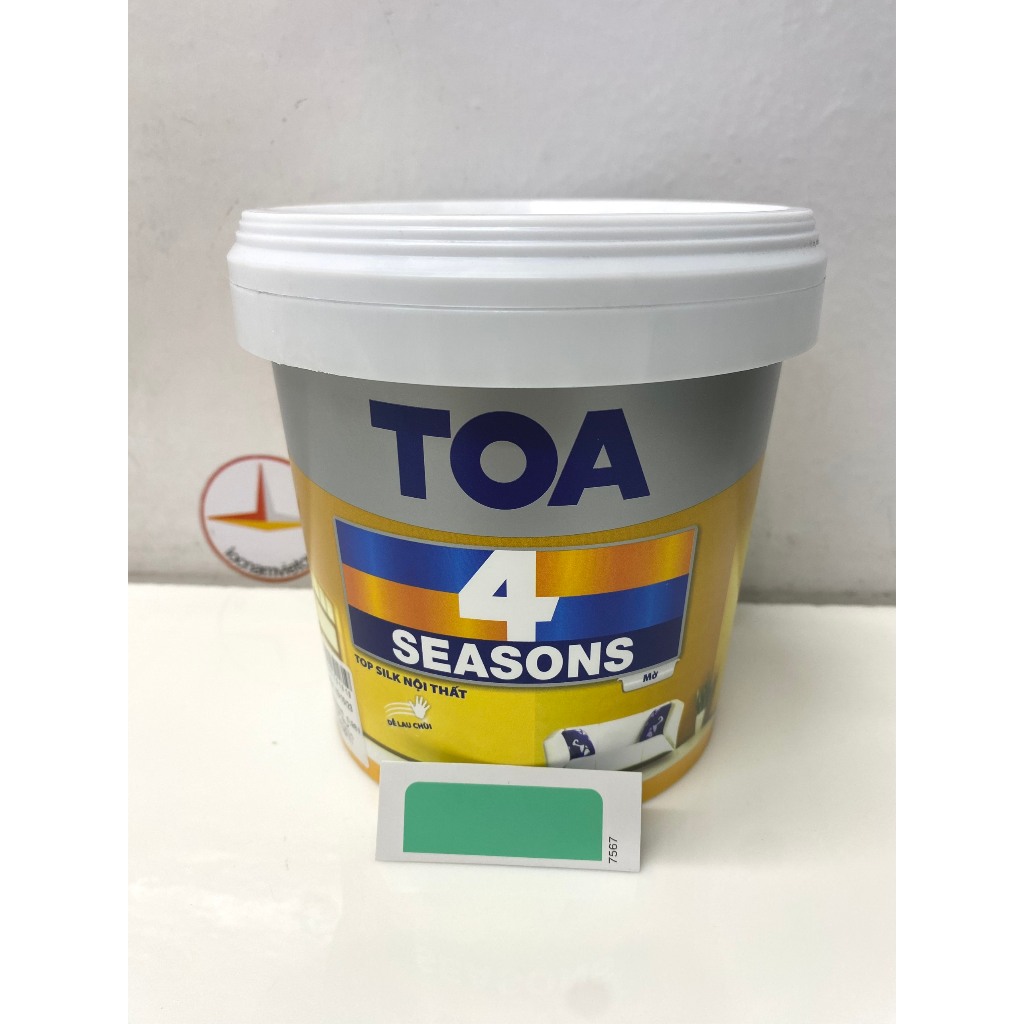 Sơn phào chỉ cho trần nhà Toa 4 Season top silk màu xanh 7567_1L