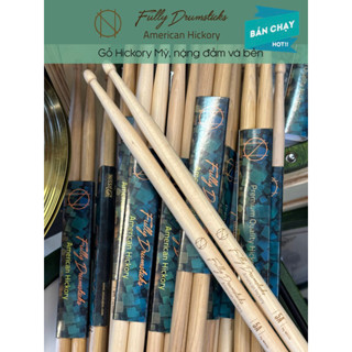 Dùi Trống FULLY 5A, Gỗ HICKORY USA. Nặng đầm tay, chịu lực tốt.