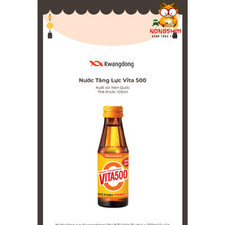 Nước tăng lực vitamin c vita500 kwangdong chính hãng hàn quốc, kwangdong500 - 100ml 비타500