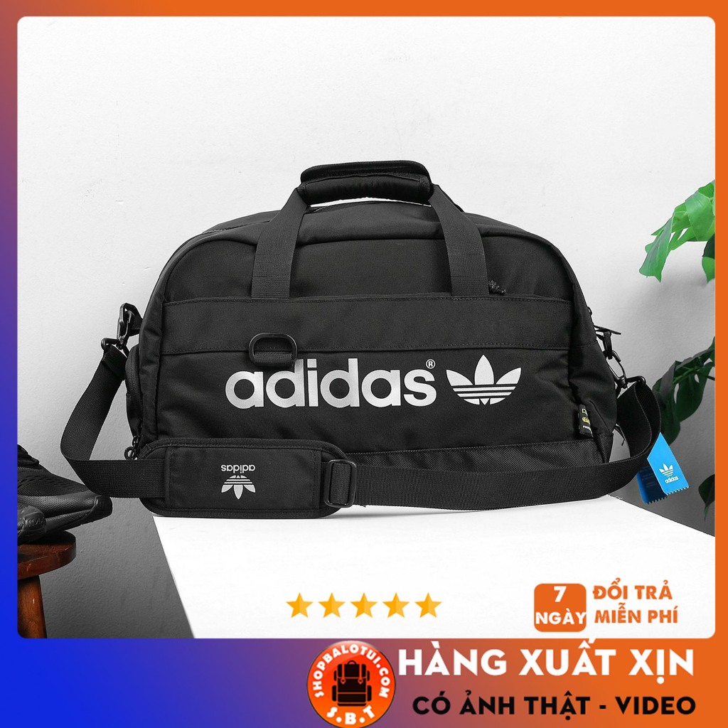 Túi du lịch thể thao Adidas tập gym Travel Bag, Túi trống thể thao nam nữ có ngăn để giày đựng quần 
