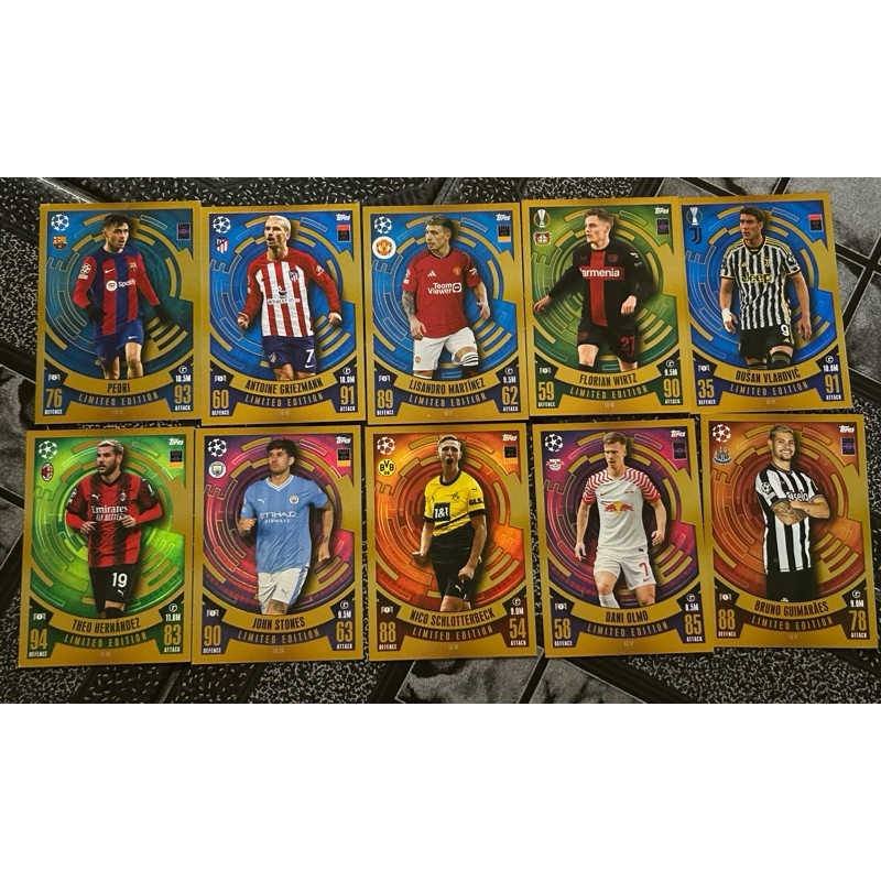 [CHÍNH HÃNG] THẺ CẦU THỦ MATCH ATTAX 23/24 LIMITED (Tặng Toploader + Sleeves)