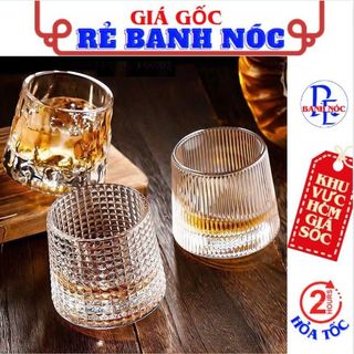 Bộ 6 cốc thủy tinh thiết kế độc đáo - ly thủy tinh chịu nhiệt phong cách bắc âu sang trọng - ly pha cafe, cốc uống whisk