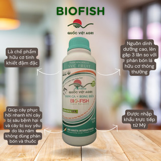 Phân bón hữu cơ - đạm cá, rong biển - bio fish - 1000ml