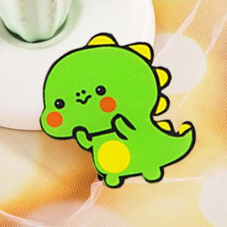 Huy hiệu cài áo, huy hiệu cài balo anime cute, ghim pin cài cặp nhân vật hoạt hình khủng long đồ 1k