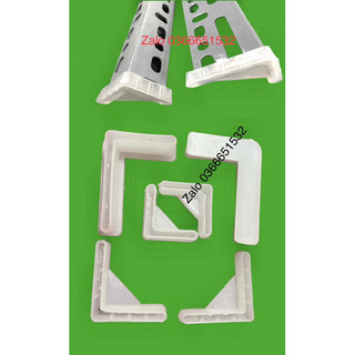 Đế nhựa lót chân sắt v lỗ -Nút chân kệ V lỗ, đế nhựa màu trắng. Dùng cho loại V3 -V4 -V46 hình thật