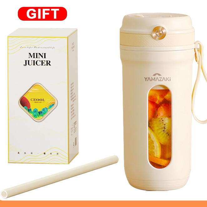 Máy xay sinh tố cầm tay mini YAMAZAKI 10 lưỡi inox 304 80W máy xay mini cầm tay 350ml / 40W tiện lợi 6 lưỡi dao inox xay