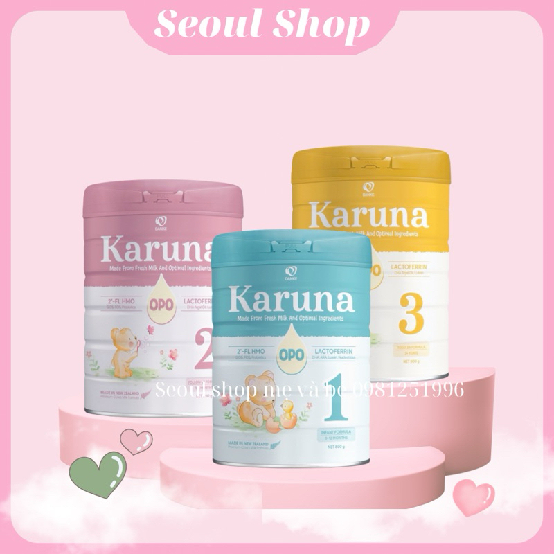 Sữa karuna infant formula -Dinh dưỡng hoàn hảo dành cho trẻ việt đủ số 1-2