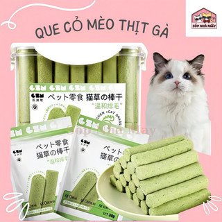 ( MUA 5 TẶNG 1) Que Cỏ mèo thịt gà giúp tiêu búi lông và làm sạch răng cho mèo