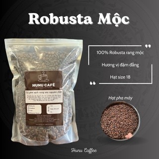 1kg cà phê robusta mộc 100% nguyên chất, size 18
