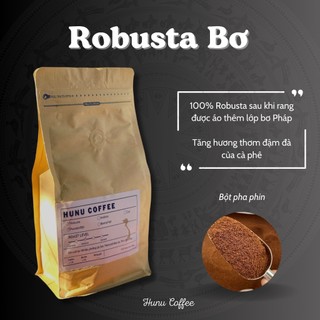 1kg Cà Phê Robusta rang bơ gu đậm, thơm pha phin