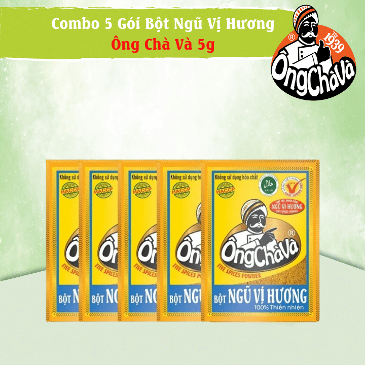 Combo 5 Gói Bột Ngũ Vị Hương Ông Chà Và 5g (Five Spices)