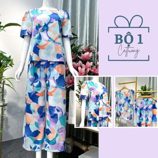Đồ bộ trung niên Cát Tường sang trọng cho mẹ, cho bà - Vải xuất min mát cao cấp.