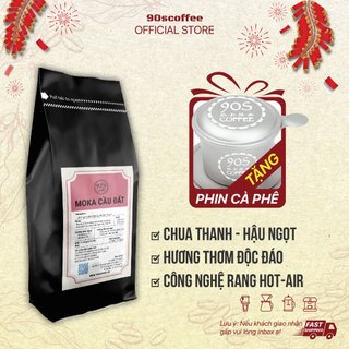 [FREESHIP] Túi 1KG Cà Phê Moka Cầu Đất Nguyên Chất Rang Mộc Pha Phin & Pha Máy | 100% Cà Phê Sạch | 90S Coffee Vietnam