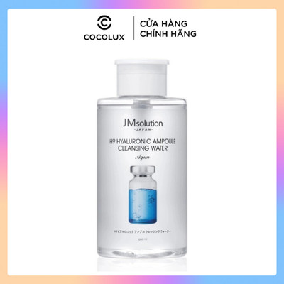 Nước Tẩy Trang JMsolution H9 Hyaluronic Ampoule Cleansing Water Aqua 500ml