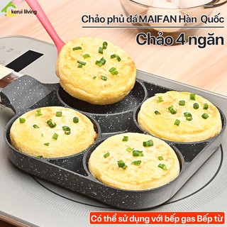 Chảo vuông chống dính 4 trong 1 cao cấp NAGO, lòng sâu thích hợp chiên trứng làm bánh tiện lợi