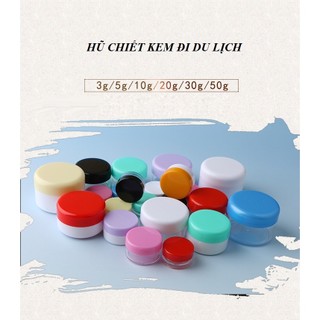 Hũ nhựa chiết kem 10gr 20gr 30gr 50gr hũ chiết mini/lọ nhựa tròn