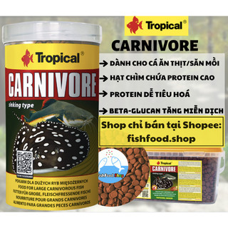 Thức ăn cá Tropical Carnivore sinking type - Cám cá hạt chìm chuyên dụng cho cá săn mồi/ cá ăn thịt tầng đáy