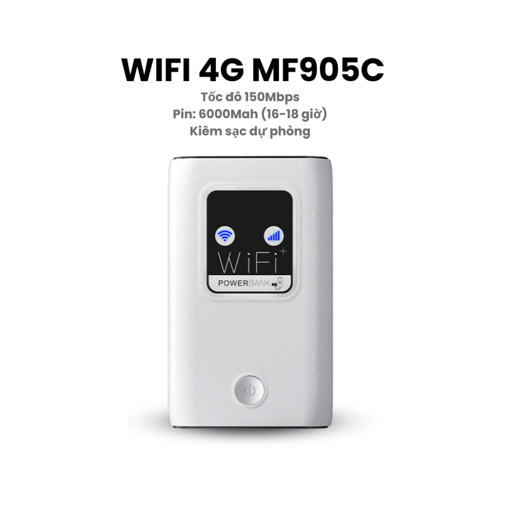 Cục Phát Wifi Bằng Sim 4G Nhỏ Gọn Pin Cực Khỏe Kết Nối Tối Đa 10 Thiết Bị Sử Dụng Được Tất Cả Sim Của Các Nhà Mạng