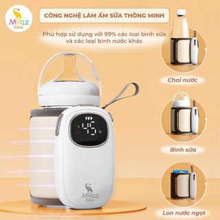 Túi ủ bình sữa tích điện di động moaz bébé mb081