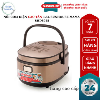  NỒI CƠM ĐIỆN CAO TẦN 1.5L SUNHOUSE MAMA SHD8955 - Hàng chính hãng bảo hành 24 tháng 