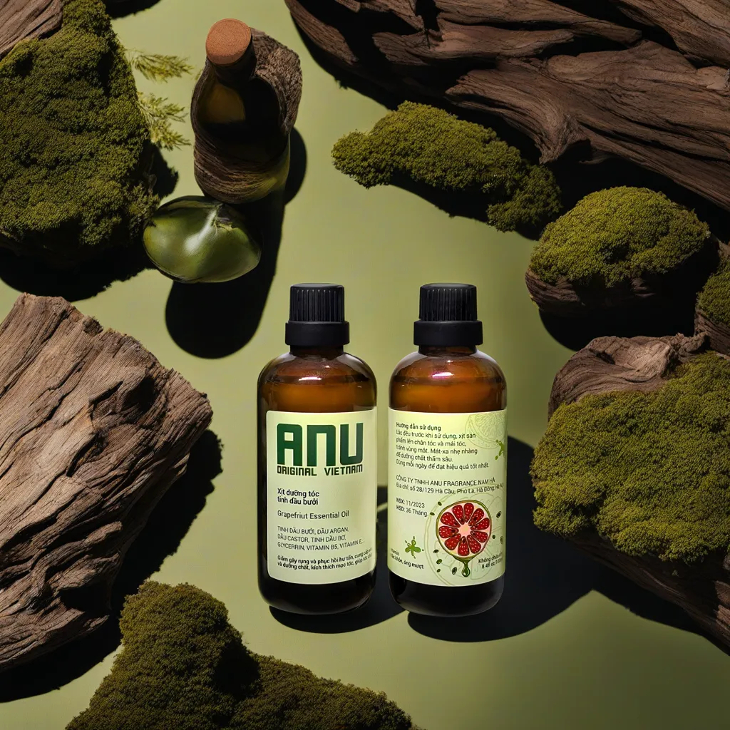 Xịt Dưỡng Tóc Tinh Dầu Bưởi ANU ORGANIC Chống Rụng Kích Thích Mọc Tóc Ngăn Ngừa Gẫy Rụng Hiệu Quả 100ml