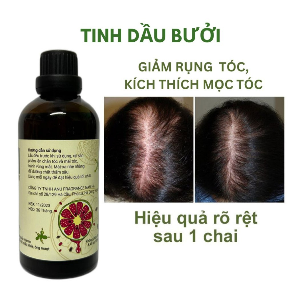 Xịt Dưỡng Tóc Tinh Dầu Bưởi ANU ORGANIC Chống Rụng Kích Thích Mọc Tóc Ngăn Ngừa Gẫy Rụng Hiệu Quả 100ml