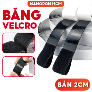 Băng nhám dính,Velcro dán xé, băng dinh gai có keo sẵn sửa chữa quần áo, giày dép, túi xách NANORON