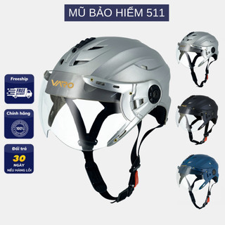 Mũ Bảo Hiểm nửa đầu có kính A760K chính hãng