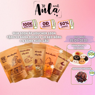 Thập cẩm sấy hoa quả sấy dẻo Phú An mứt trái cây ăn vặt mix, xoài sấy dừa non sấy vỏ bưởi sấy chanh dây sấy mít sấy ngon