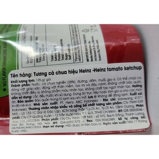 (HSD 8-2-2025)[Túi 125g] TƯƠNG CÀ [Indonesia] HEINZ Tomato Ketchup (halal)