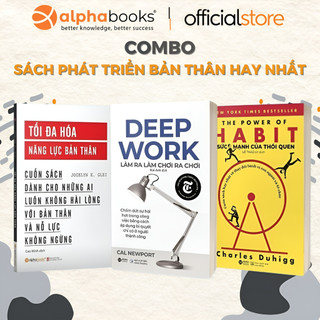 Sách: lẻ/combo phát triển bản thân: làm ra làm chơi ra chơi + tối đa hóa năng lực bản thân + sức mạnh cùa thói quen