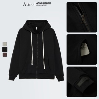  Áo Khoác Hoodie Nỉ Nam ATINO Chất Liệu Nỉ Cotton Dày Dặn Hàn Quốc Phong Cách Trẻ Trung Chuẩn Form AK3.8987 