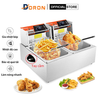 Bếp chiên rán thực phẩm DORON 5000W làm nóng nhanh, an toàn, dễ sử dụng