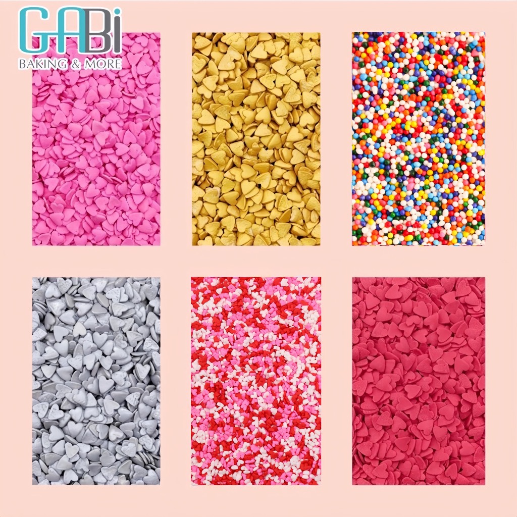 20g cốm rắc nhiều màu trang trí bánh