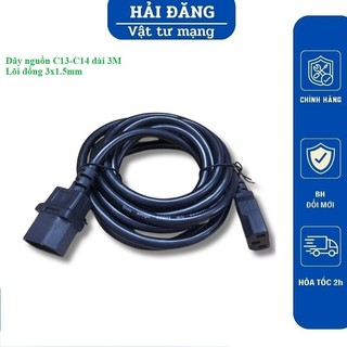 Dây nguồn UPS đầu cắm C13 - C14 dài 1.5m,1.8m,2m,3m Chính hãng lõi đồng 3x1.5mm