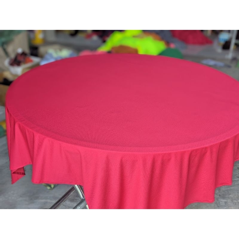 Khăn trải mặt bàn tròn, khăn trải bàn inox không may bèo