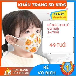 Khẩu trang 5d kid lụa cao cấp