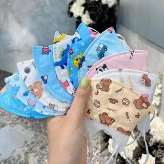 (túi 10 cái size 0-2 tuổi) khẩu trang 5d kid lụa cao cấp