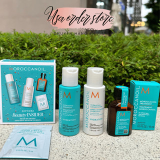 Set 4 món gội, xả, dưỡng Moroccanoil mini size.
