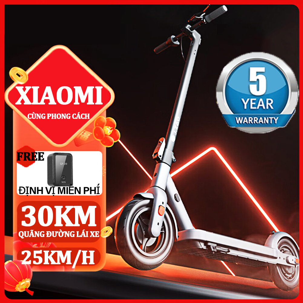 🔥Bảo hành 5 năm🔥Xe scooter điện gấp gọn XIAOMI, bánh 8.5inch, sạc 1 lần đi được 30km, xe điện scooter người lớn