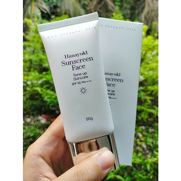 Viên Kẹo Mầm ZuYu Tăng Vòng 1Kem Chống Nắng Nâng Tông Cho Mặt Hanayuki Sunscreen Face 50gr