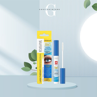 Huyết thanh dưỡng mi eveline 8 in 1 total action lash therapy professionall 10ml