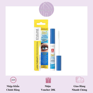 Eveline 8 in 1 total action - dưỡng mi dài chắc khỏe - 10ml