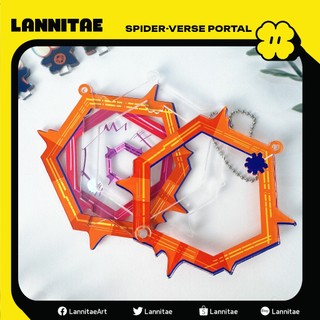 Móc khóa lắc - Keychain shaker - Cổng dịch chuyển Spider