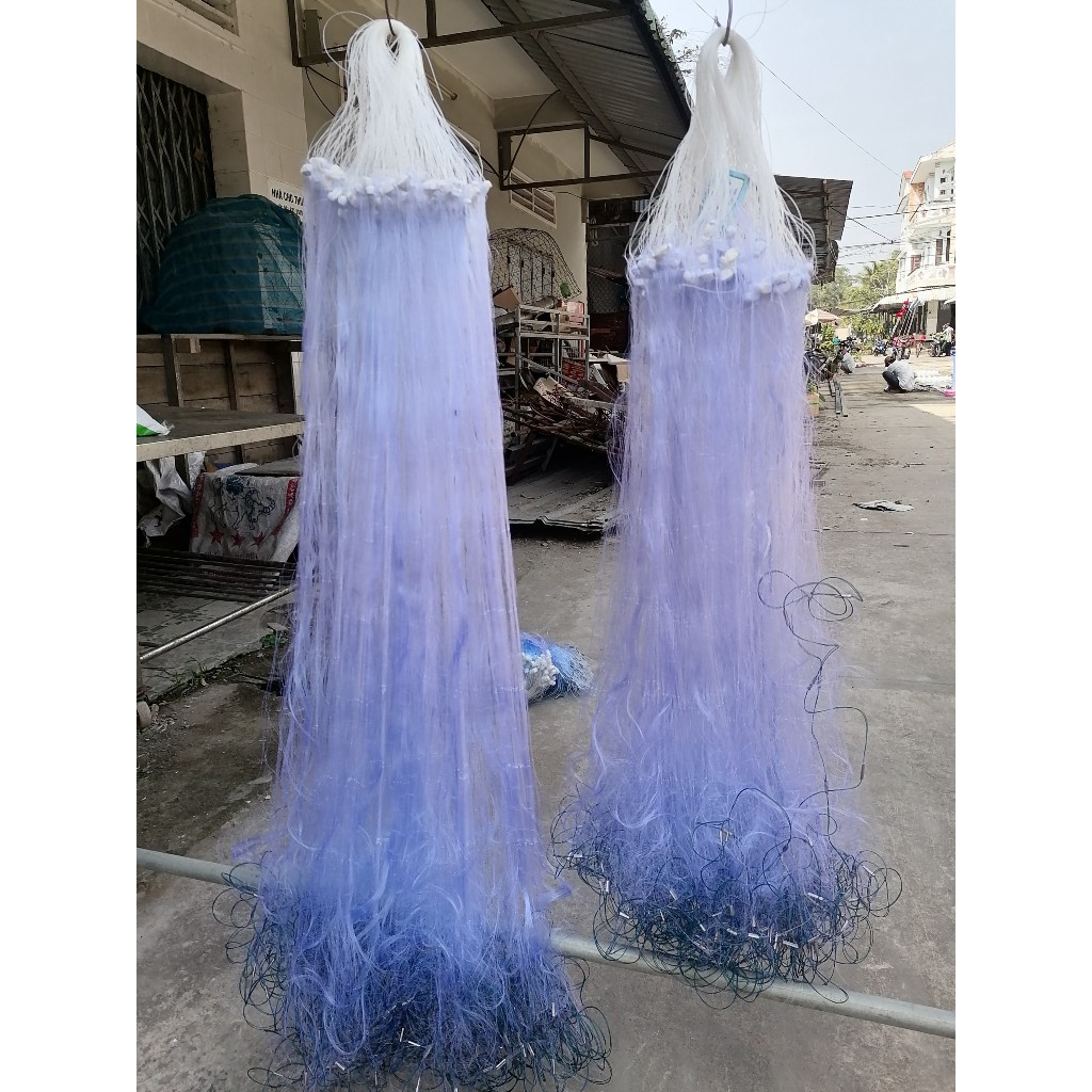 Lưới Bắt Cá 3 Màng Thái 1K5 - ( Cao 80cm và 1m2 - Bắt Dùn còn 45m )