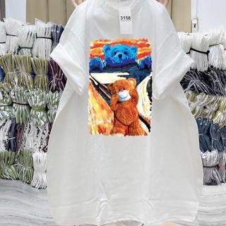Áo Phông 3158 Cotton Khô- Gấu Bad Menswear Nam