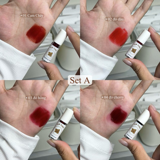 Set 4 thỏi son tint mini - Uni handmade