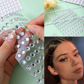 Đá đính mặt trang điểm/makeup đính tóc nhiều size bling bling tấm 450 hạt